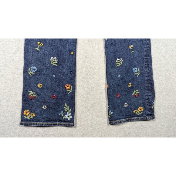 Driftwood Women Jeans Size 4x31 NWT Kelly Floral Embroidered Beaded Boot Hi Rise - Picture 5 of 12